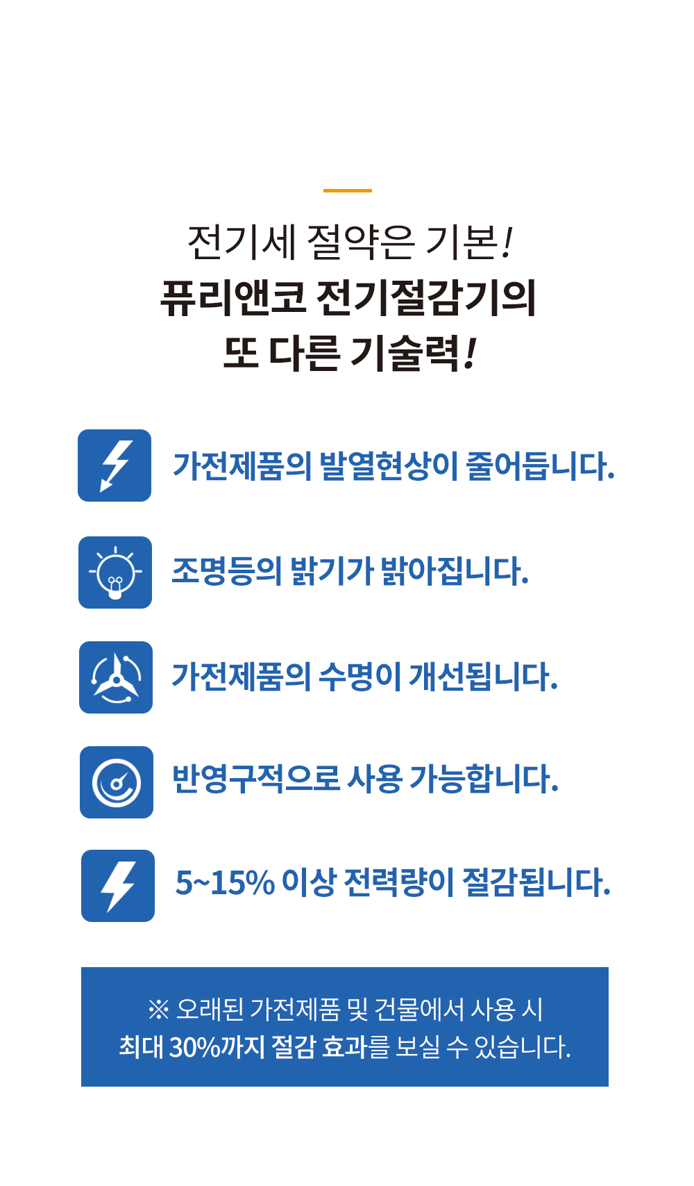 [반영구] 퓨리앤코 전기뚝 전기절감기 24시간 절약기 요금절약 콘센트 상세이미지
