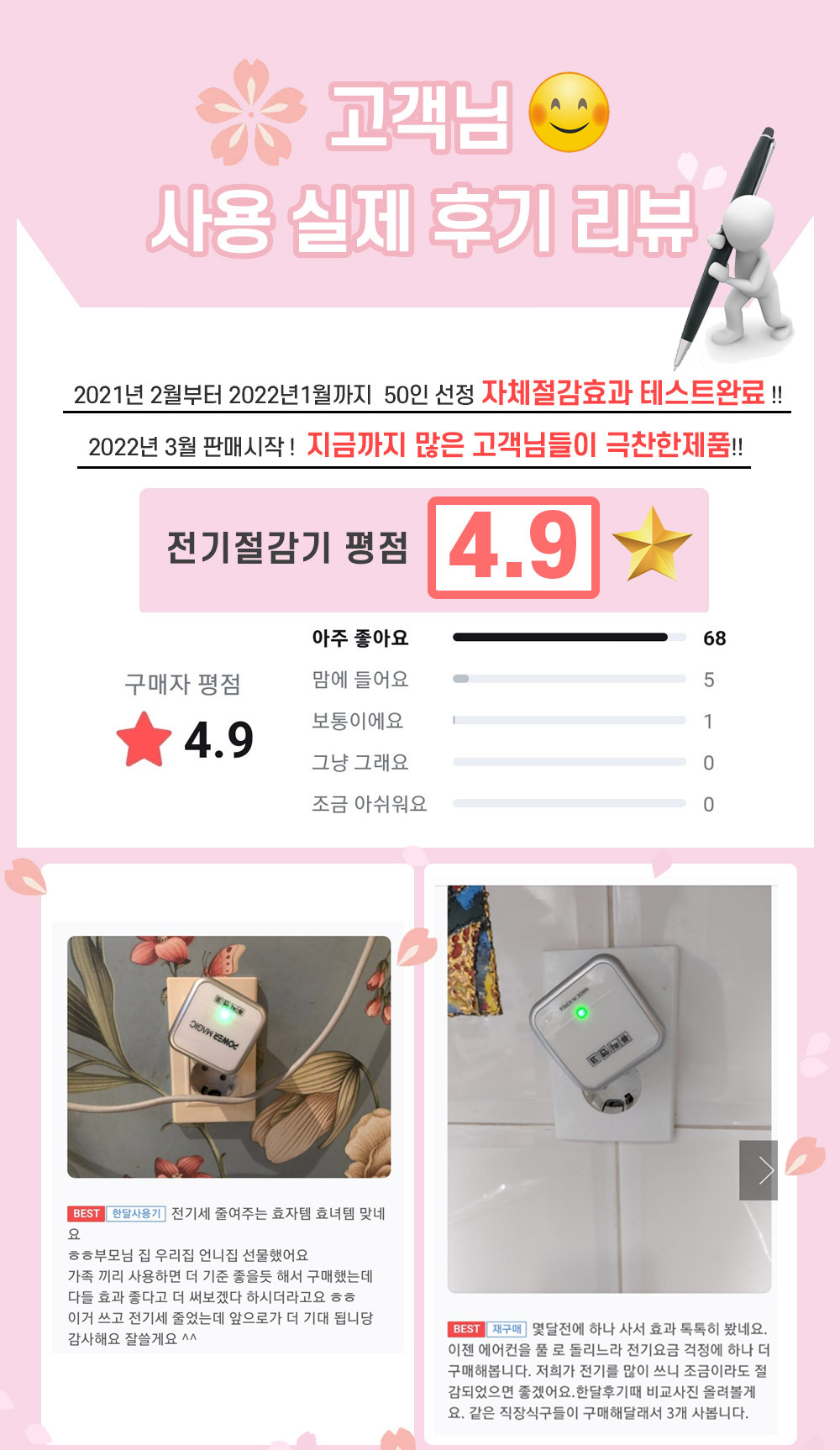 [반영구] 퓨리앤코 전기뚝 전기절감기 24시간 절약기 요금절약 콘센트 상세이미지