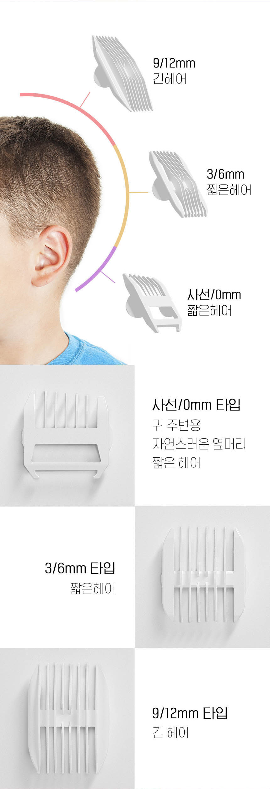 [마리슈타이거] 루미 충전식 이발기 방수 바리깡 언택트 클리퍼 상세이미지