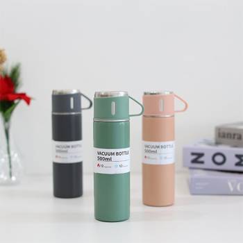 하투스 스테인리스 멀티컵 진공단열 보온보냉 텀블러 500ml 1+1